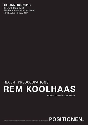 Rem Koolhaas POSITIONEN 