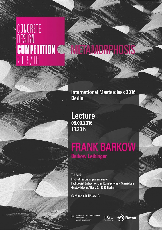 Frank Barkow at the TU Berlin - Concrete Design Masterclass 2016