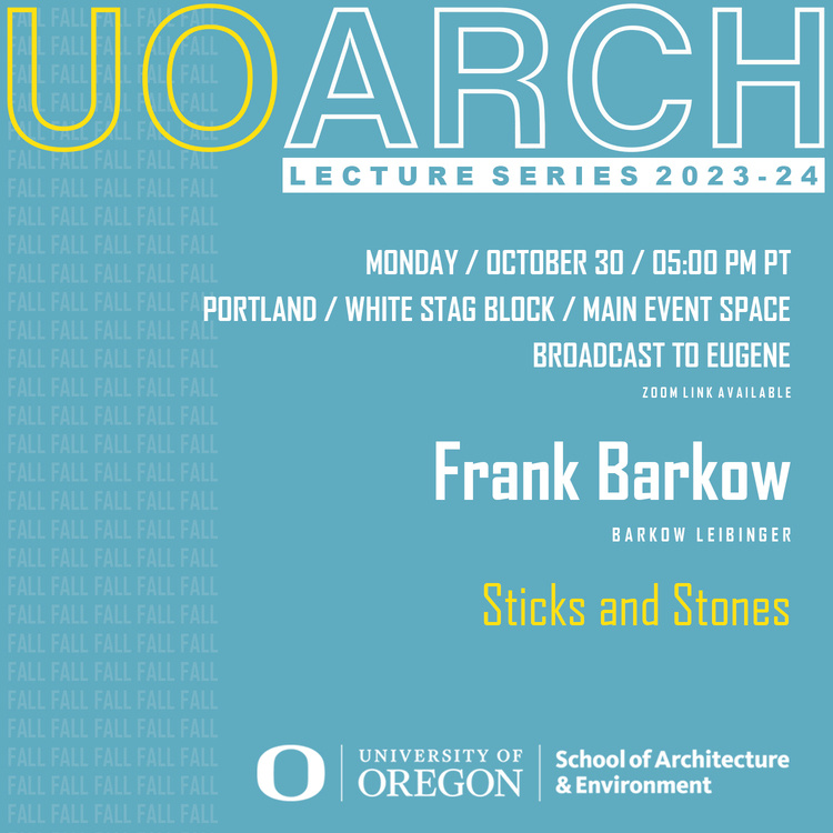 Frank Barkow at University of Oregon