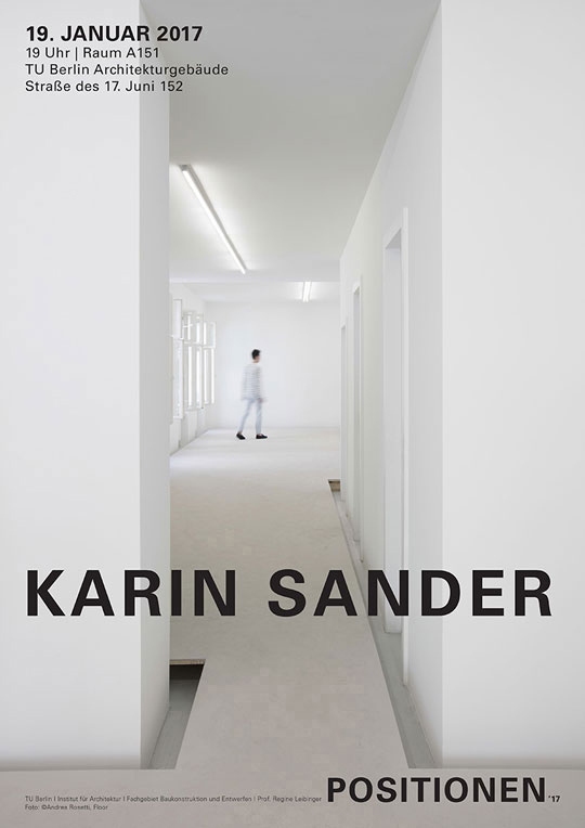 POSITIONEN Lecture at TU Berlin: Karin Sander